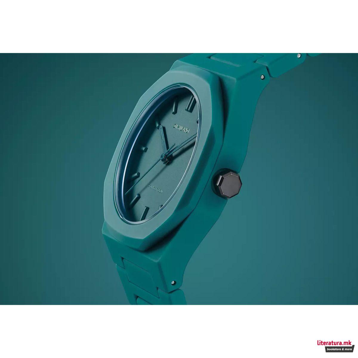 Часовник, Polycarbon 37mm, Teal 