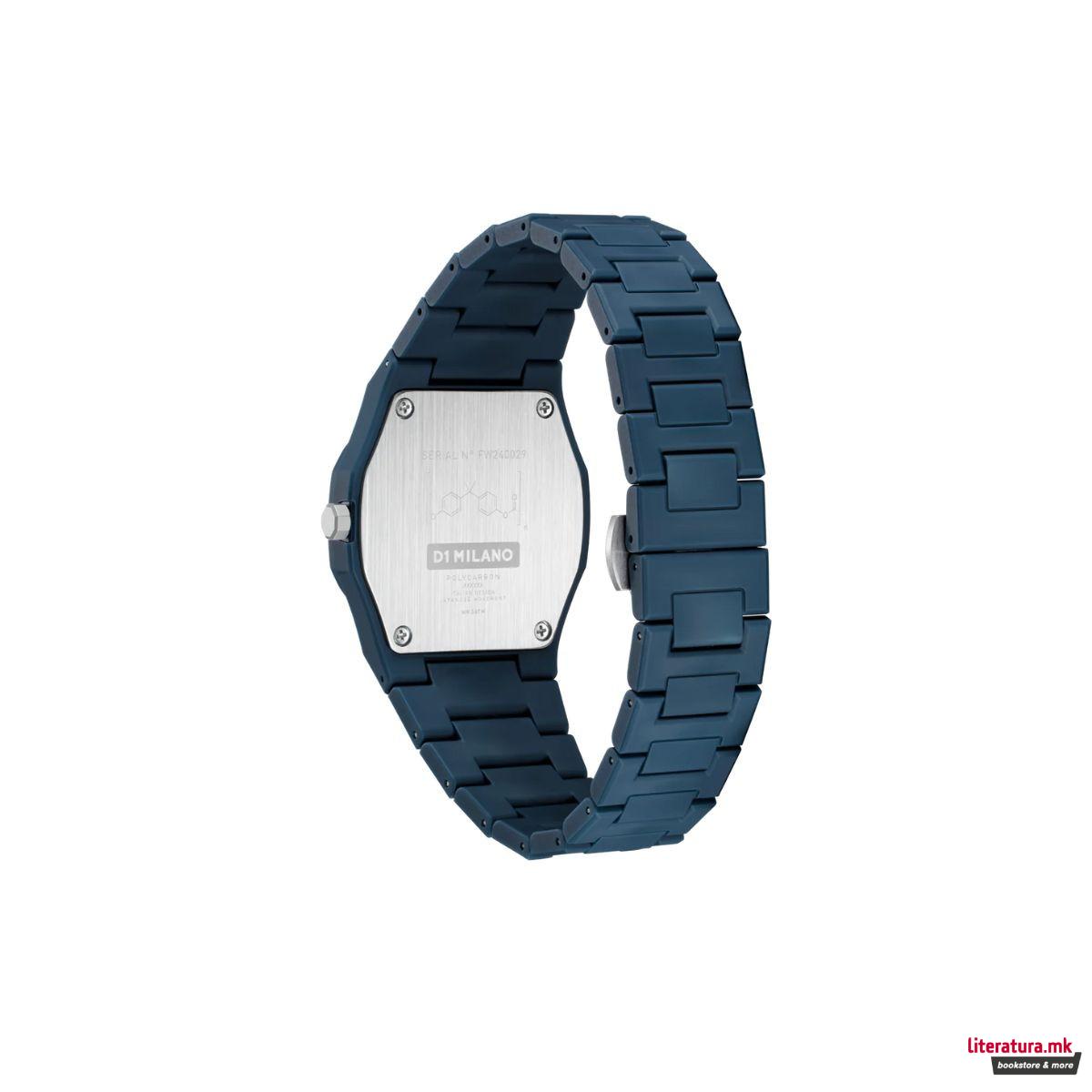 Часовник, Polycarbon 37mm, Blue_01 