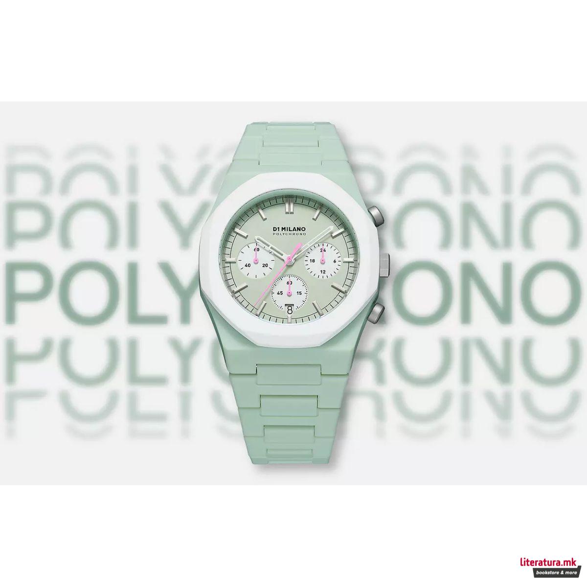 Часовник, Polychrono 40.5mm, Green Blast 