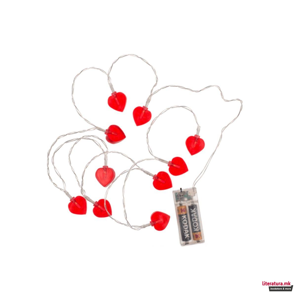 LED ламбички - Срциња, 1/10, 165 cm 