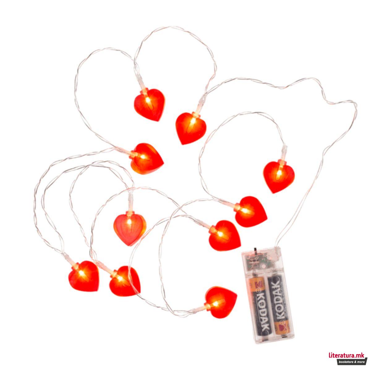 LED ламбички - Срциња, 1/10, 165 cm 