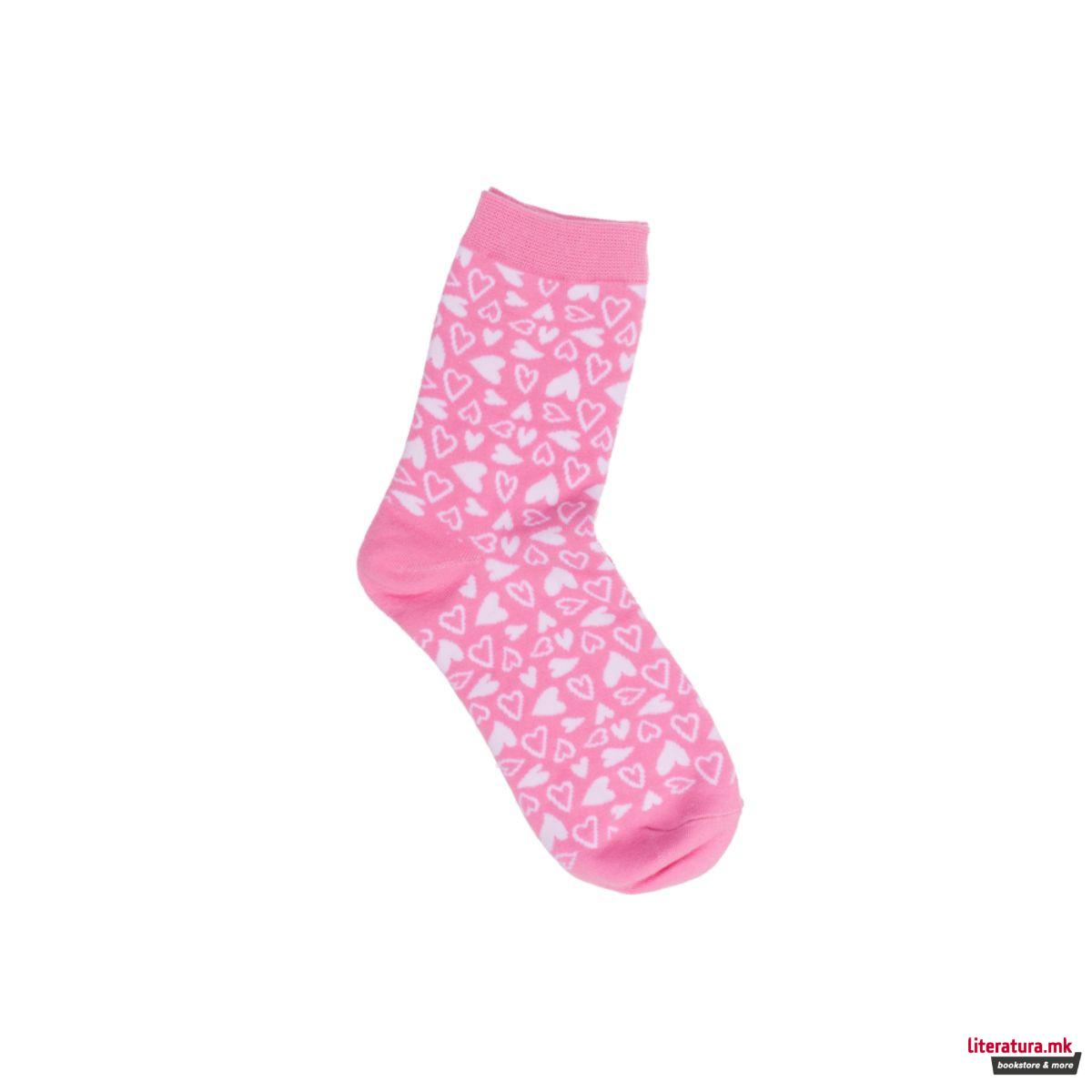 Сет од 3 пара чорапи во кутија-срце 