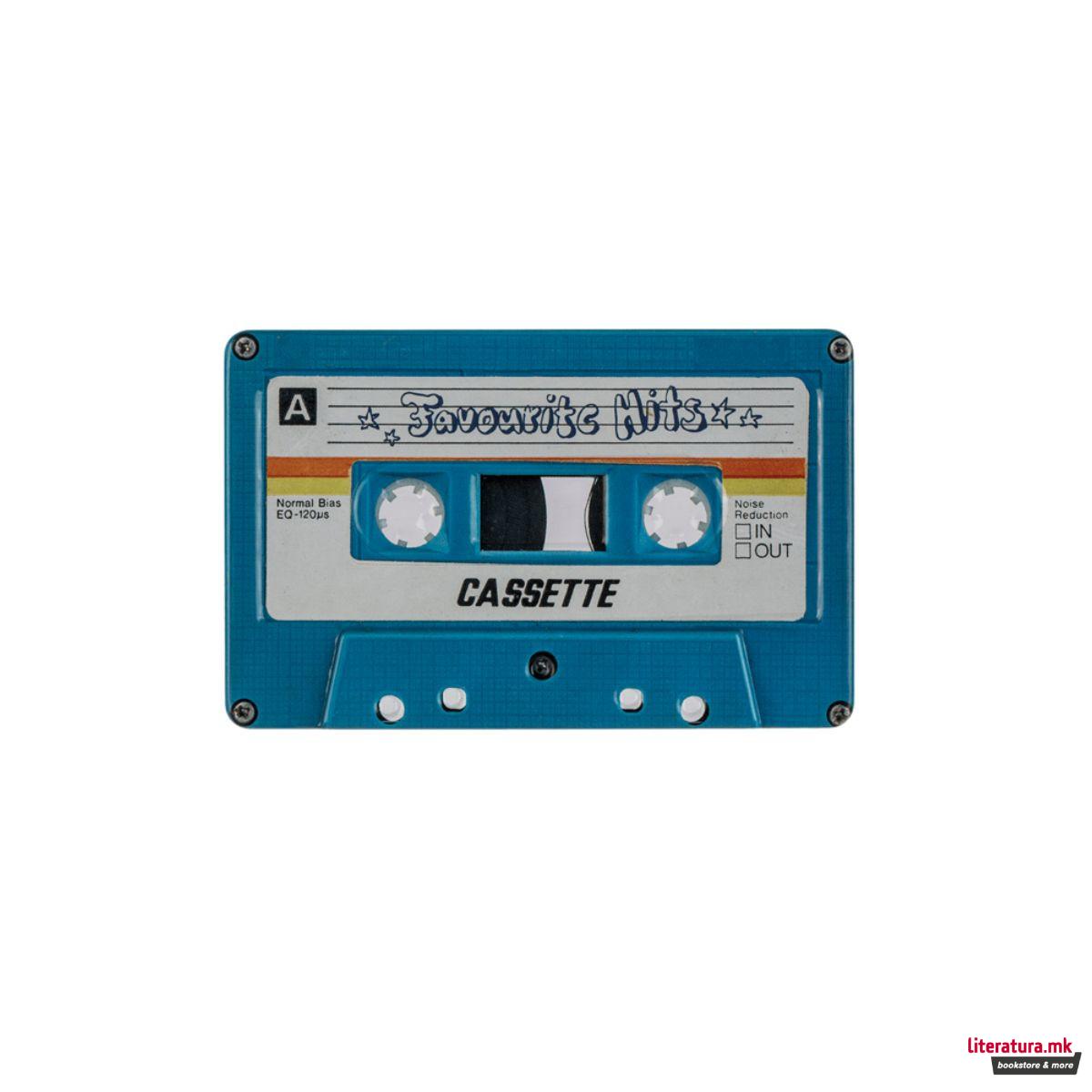 Метална кутија, Retro Cassette, 10x6cm, 4 дизајни 