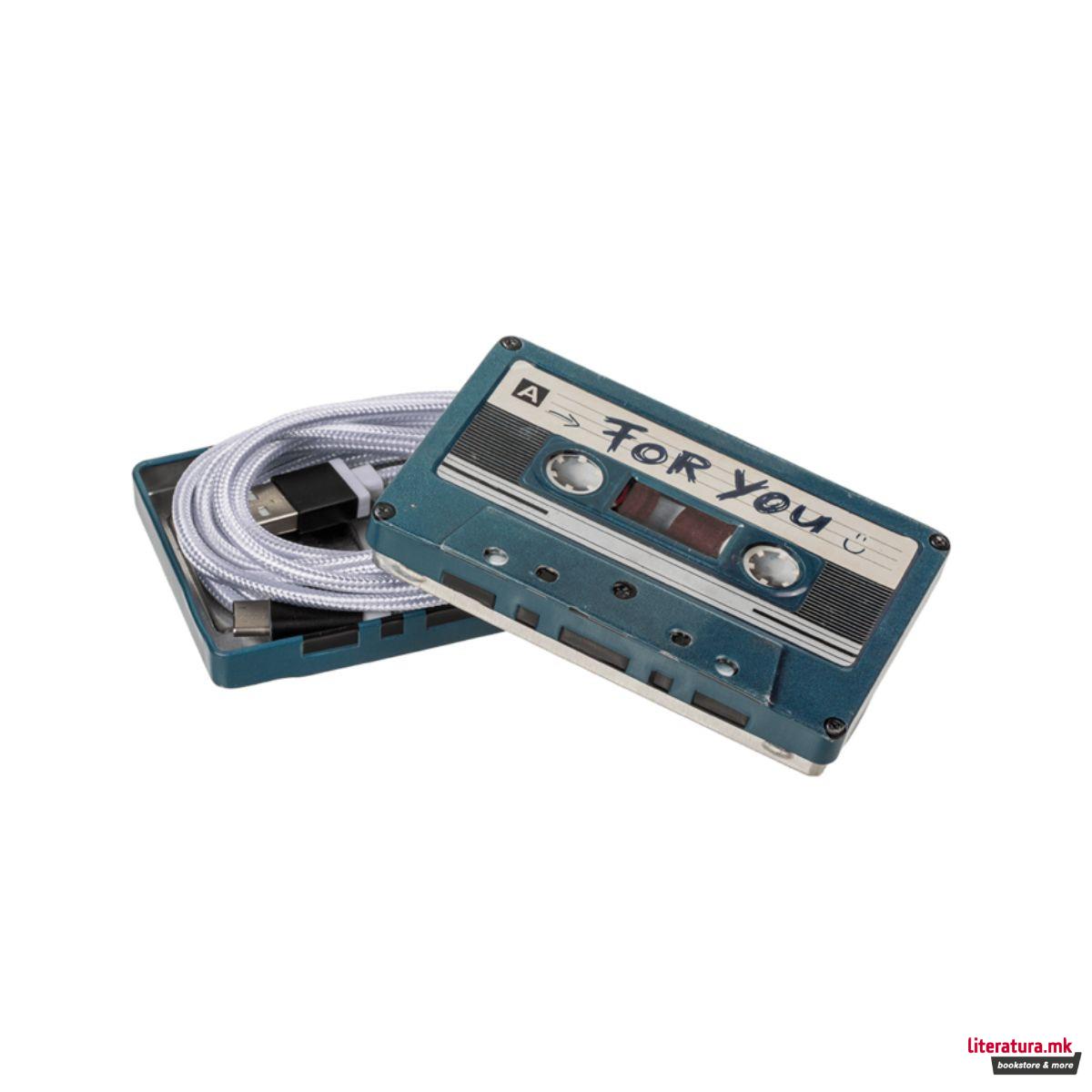 Метална кутија, Retro Cassette, 10x6cm, 4 дизајни 