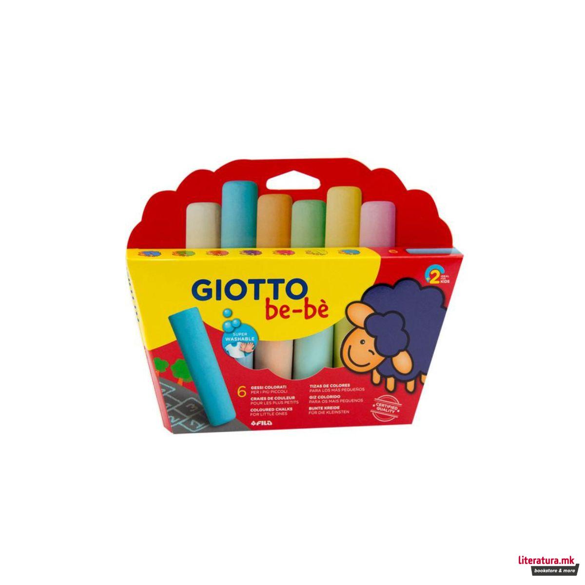 Сет од 6 креди во боја, Giotto be-be 