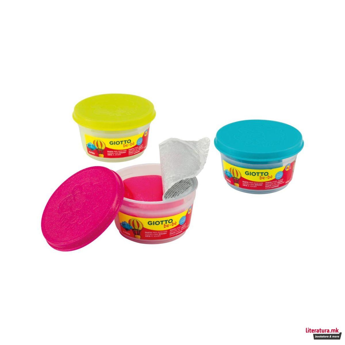 Тесто за моделирање - сет од 3 бои, Giotto be-be 