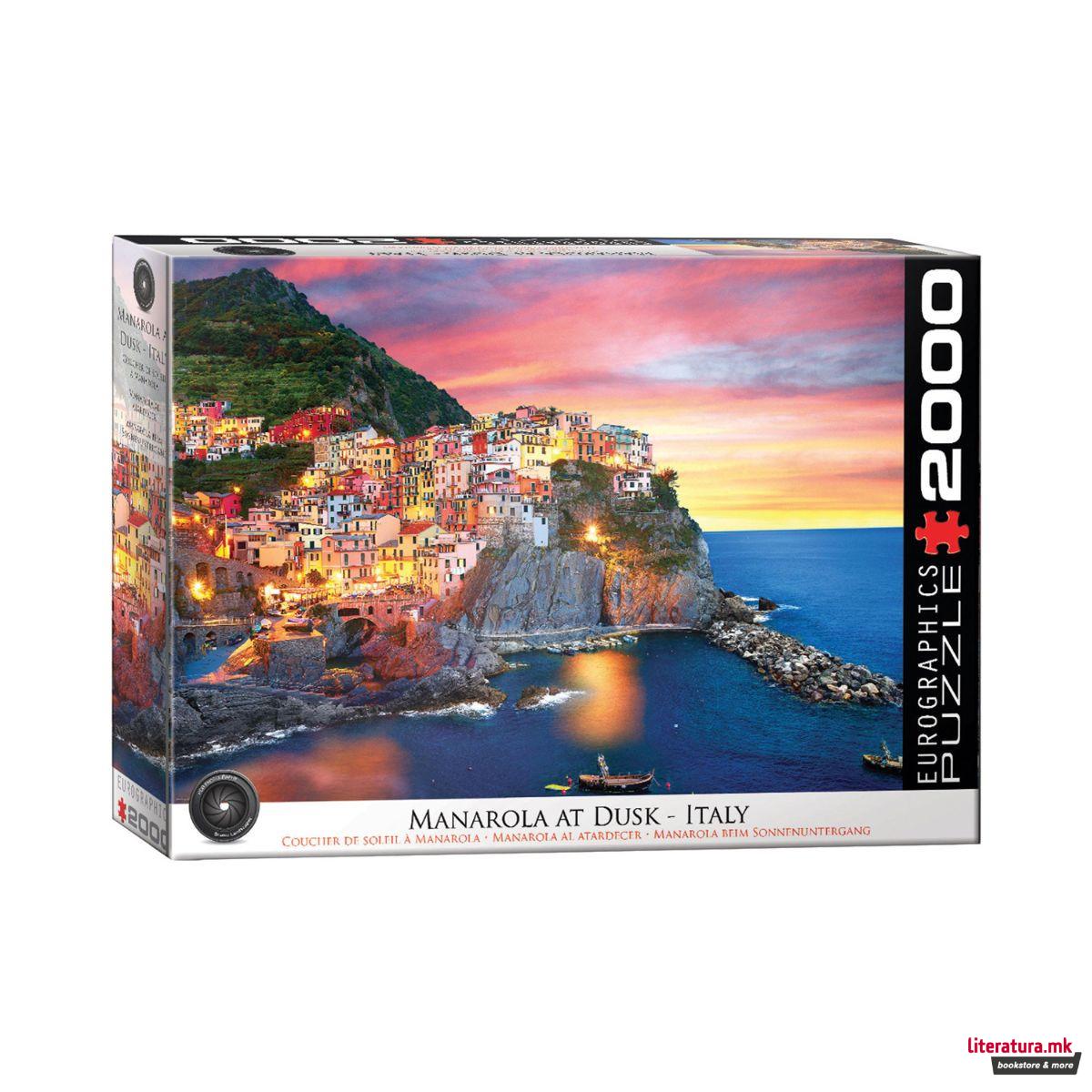 Сложувалка, Manarola at Dusk - Italy, 2000 парчиња 