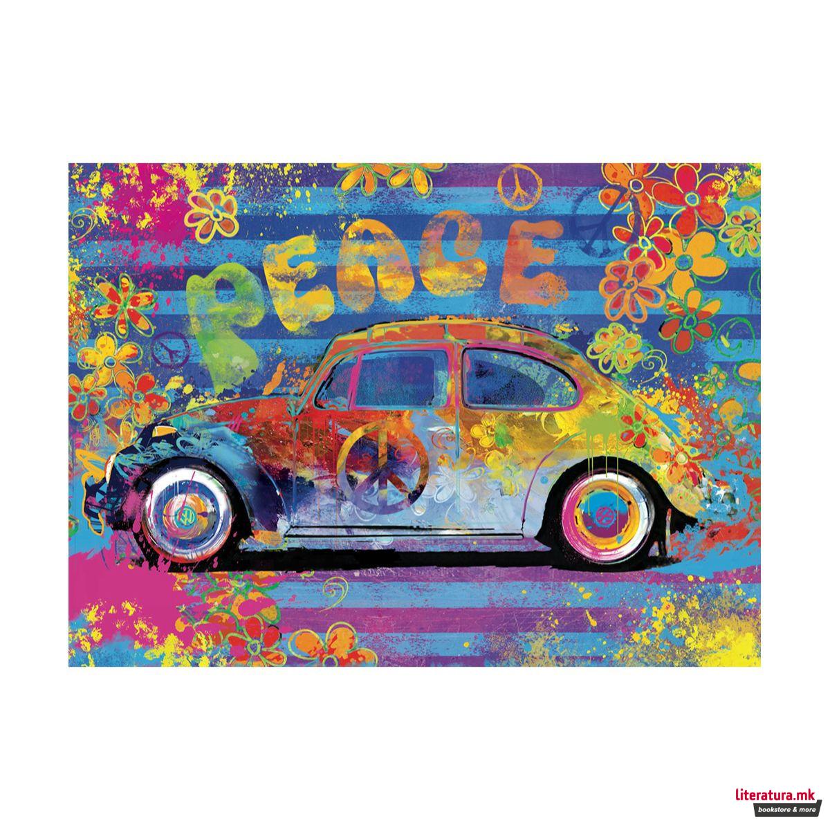 Сложувалка во метална кутија, VW Beetle Splash Buggy, 550 парчиња 