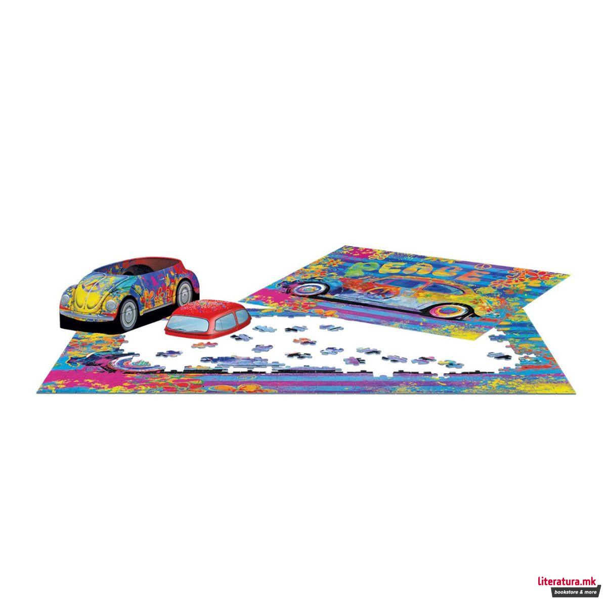 Сложувалка во метална кутија, VW Beetle Splash Buggy, 550 парчиња 