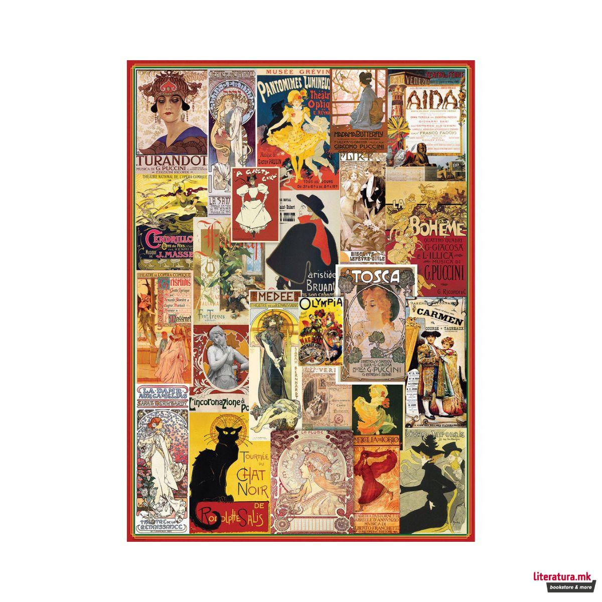 Сложувалка, Theatre Opera - Vintage Posters, 1000 парчиња 