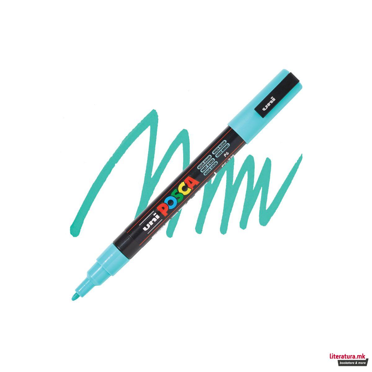 Маркер, Posca PC-3M - Aqua Green 