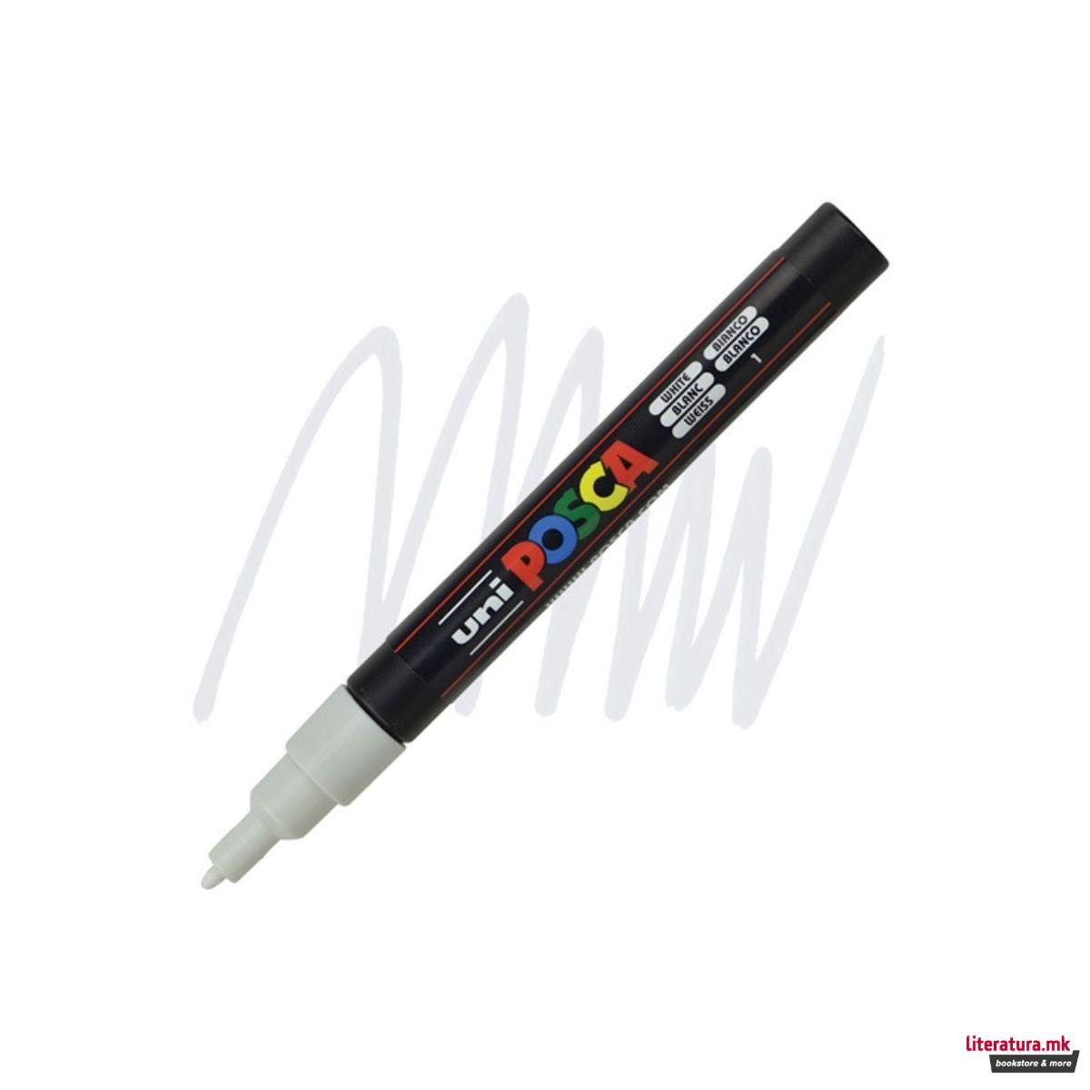 Маркер, Posca PC-3M - White 