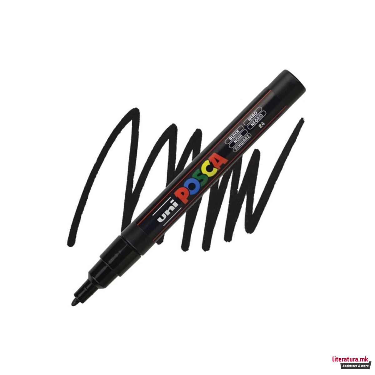 Маркер, Posca PC-3M - Black 