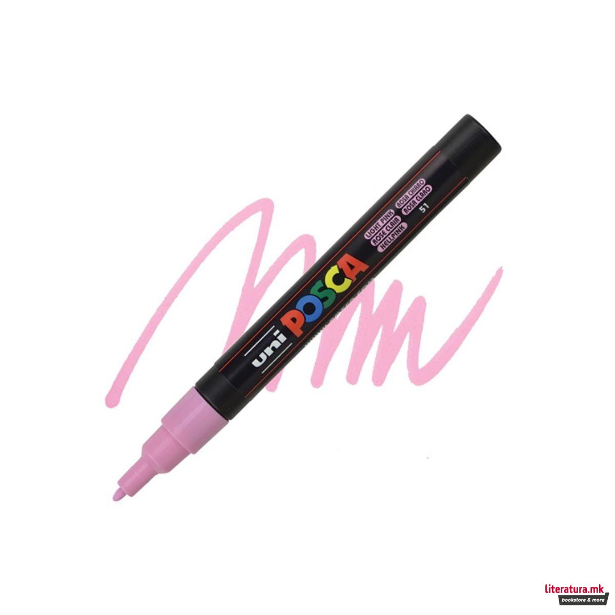 Маркер, Posca PC-3M - Light Pink 