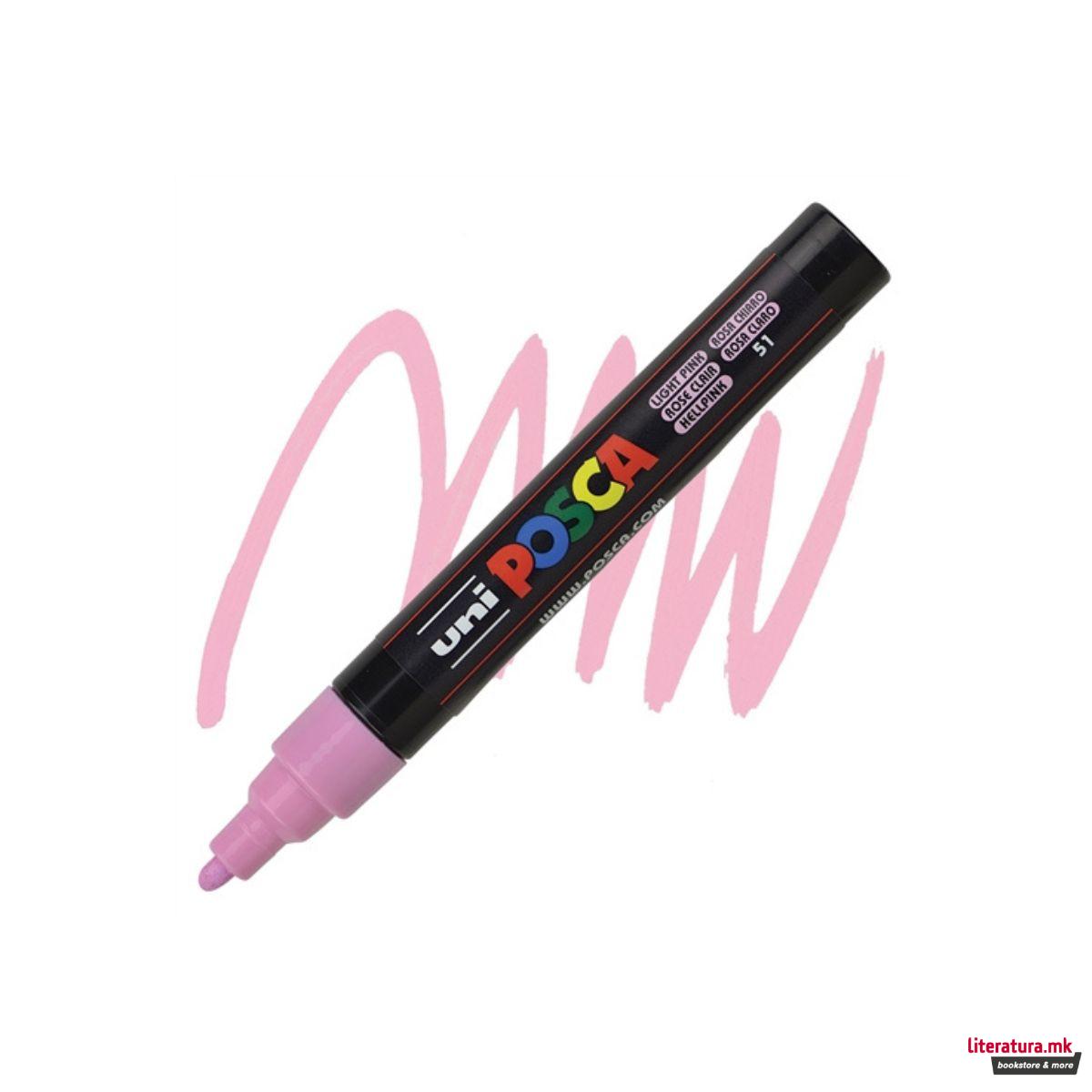 Маркер, Posca PC-5M - Light Pink