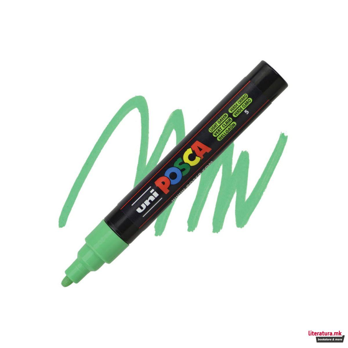 Маркер, Posca PC-5M - Light Green 