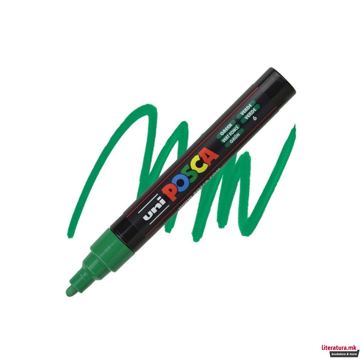Маркер, Posca PC-5M - Green 