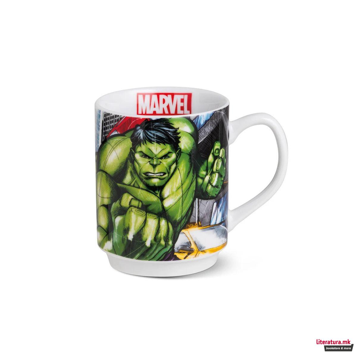 Шолја во метална кутија, Marvel: Hulk, 350ml 
