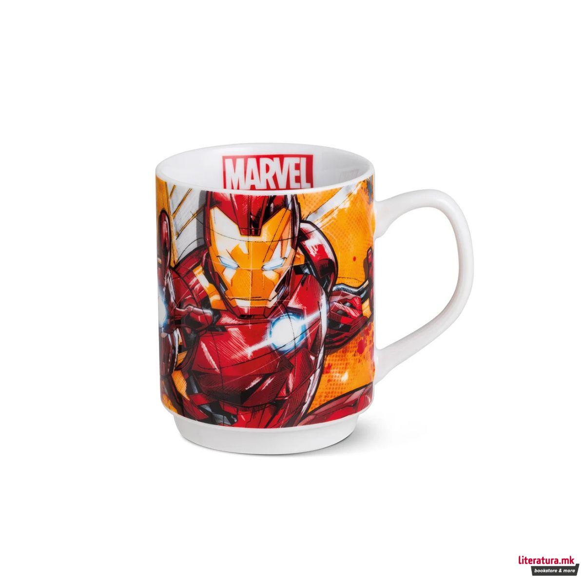 Шолја во метална кутија, Marvel: Iron Man, 350ml 