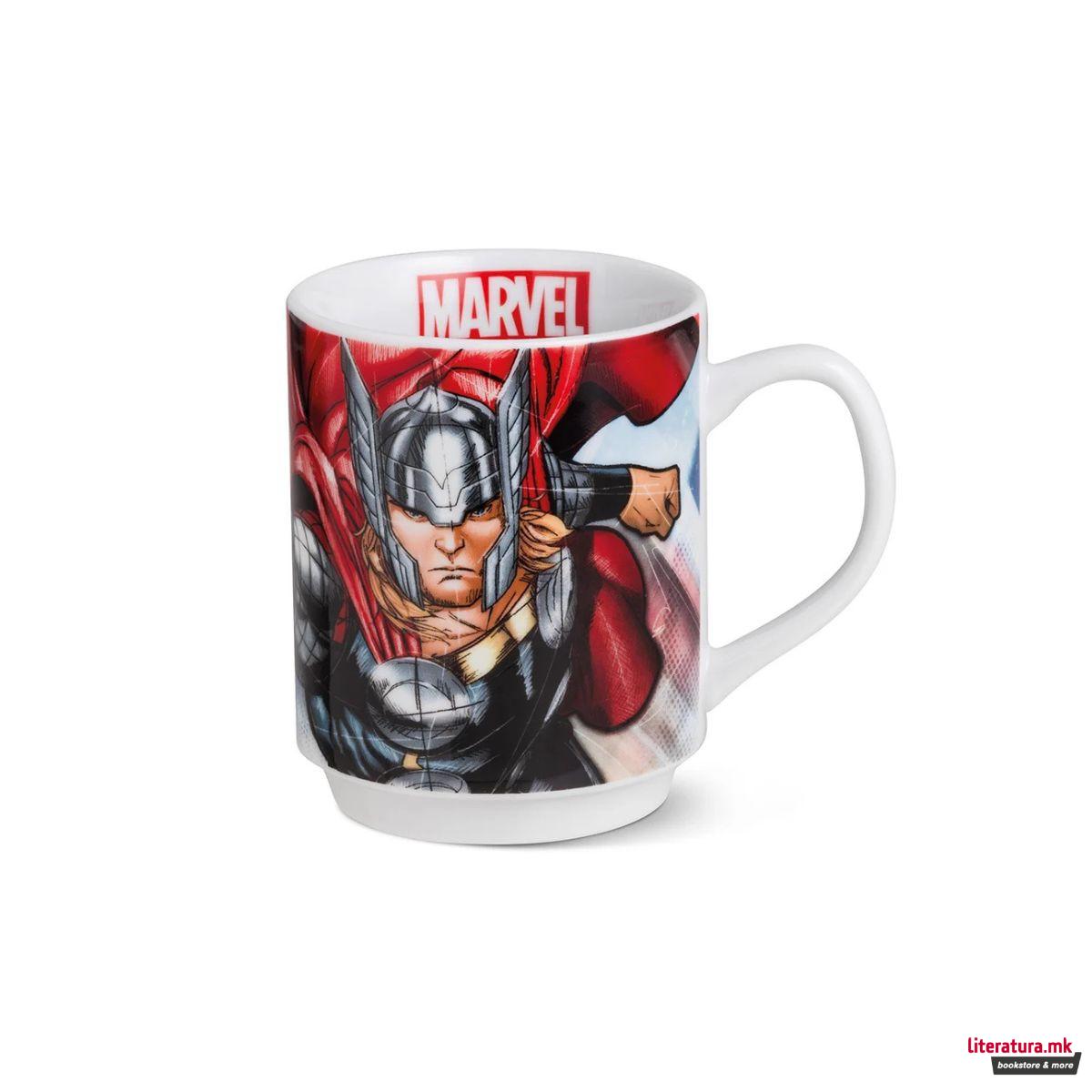 Шолја во метална кутија, Marvel: Thor, 350ml 