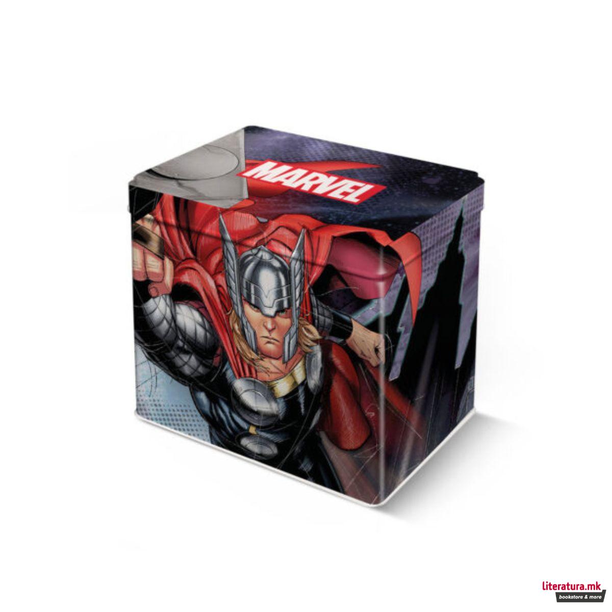 Шолја во метална кутија, Marvel: Thor, 350ml 