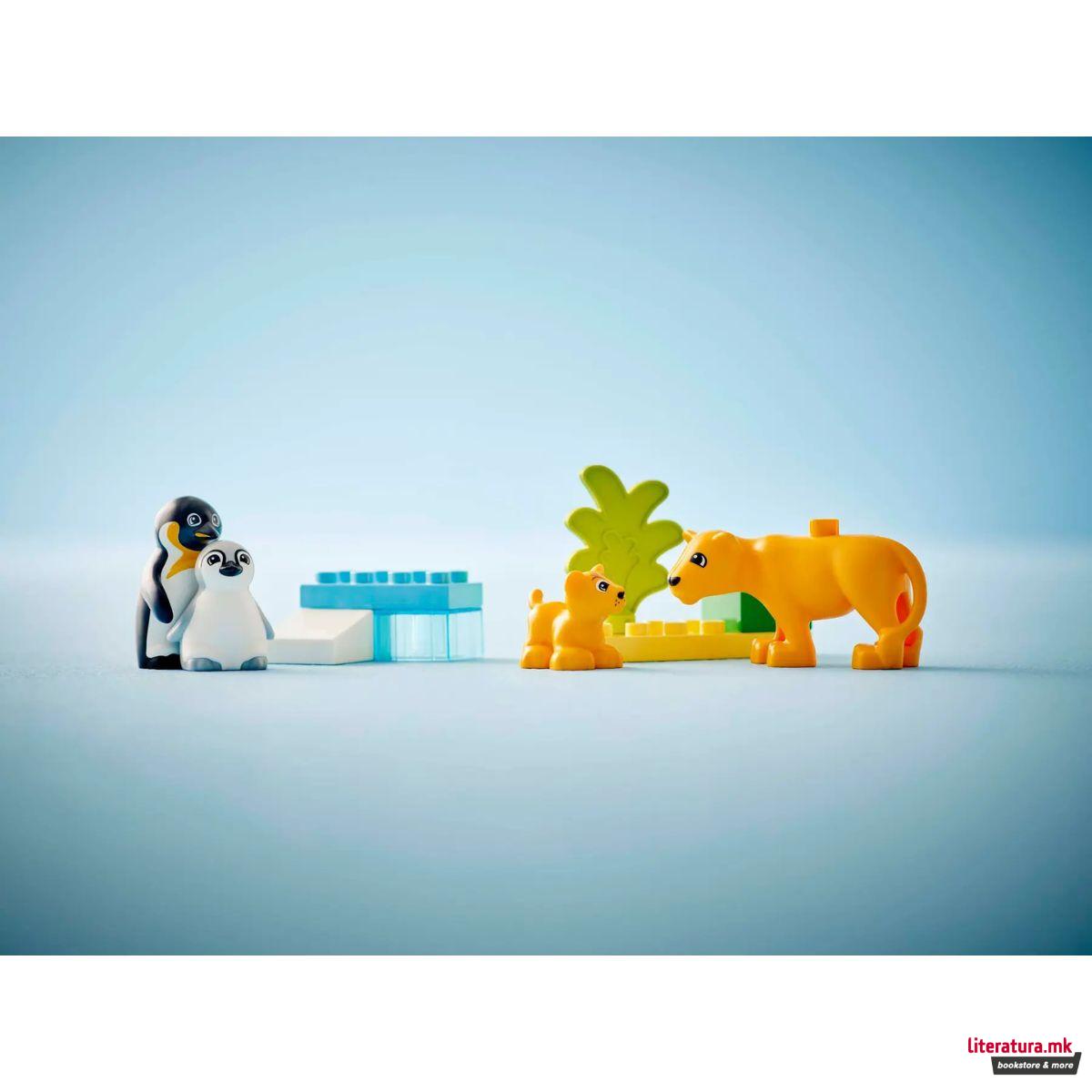 LEGO коцки, Duplo, Wild Animal Families: Penguins & Lions 