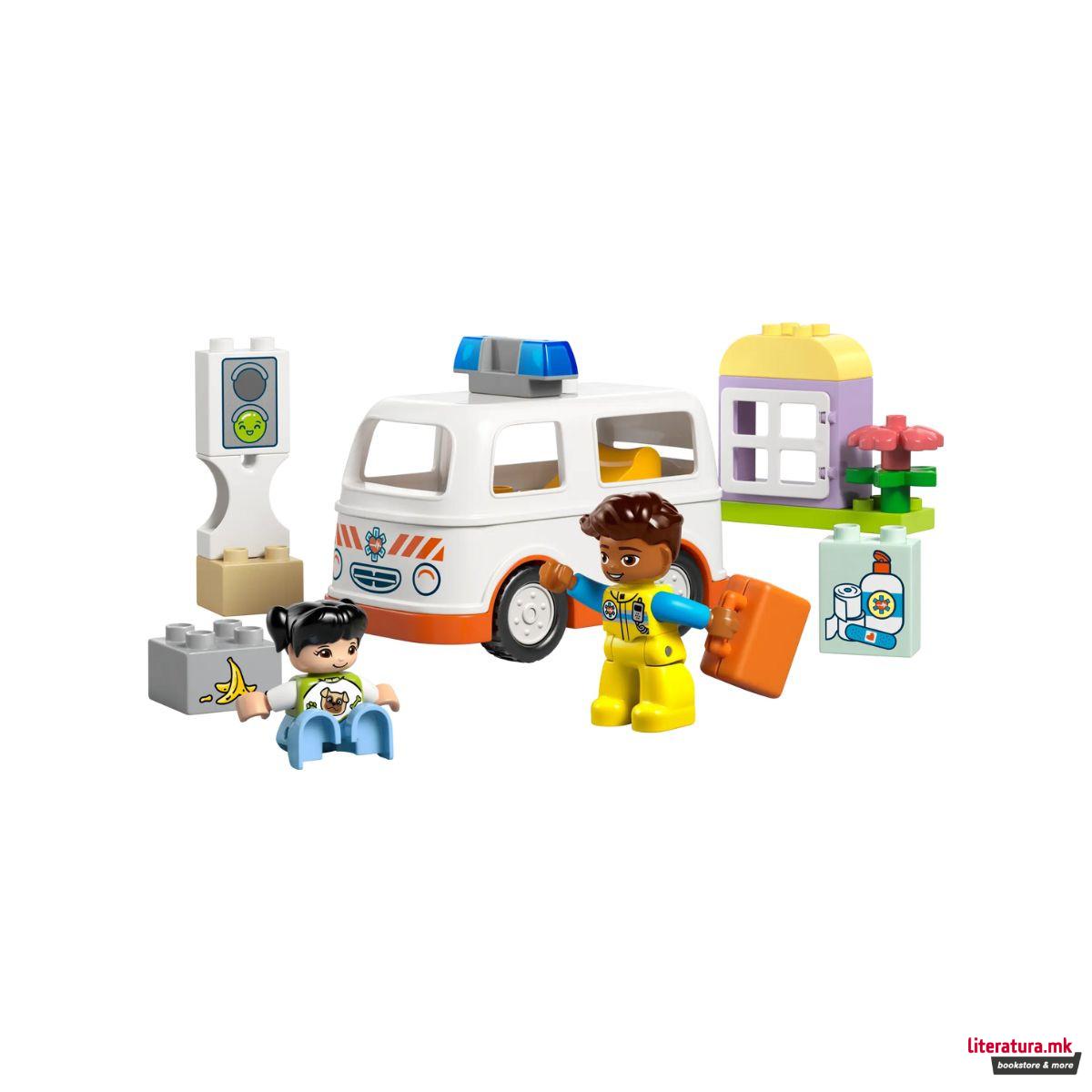 LEGO коцки, Duplo, Ambulance & Driver 