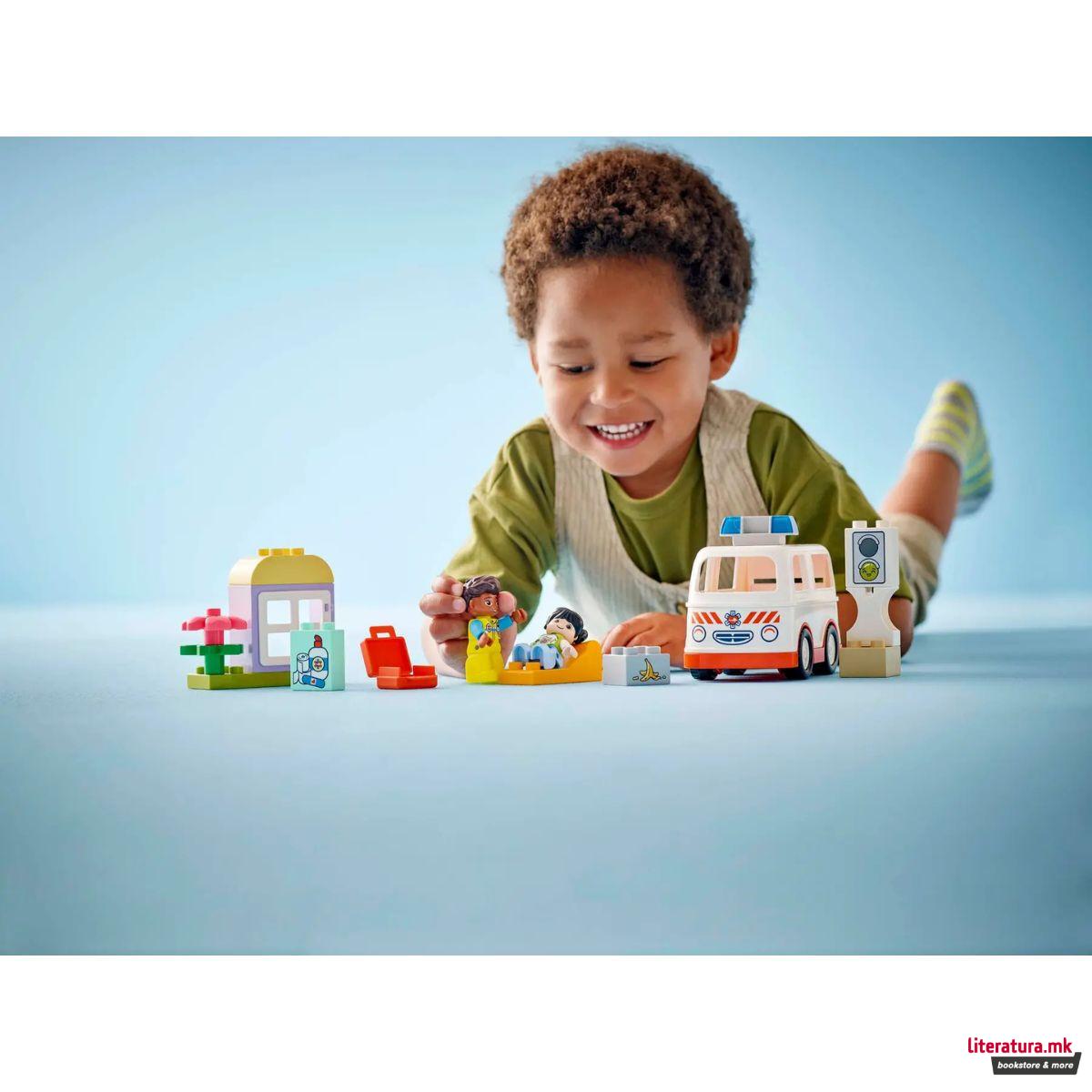 LEGO коцки, Duplo, Ambulance & Driver 