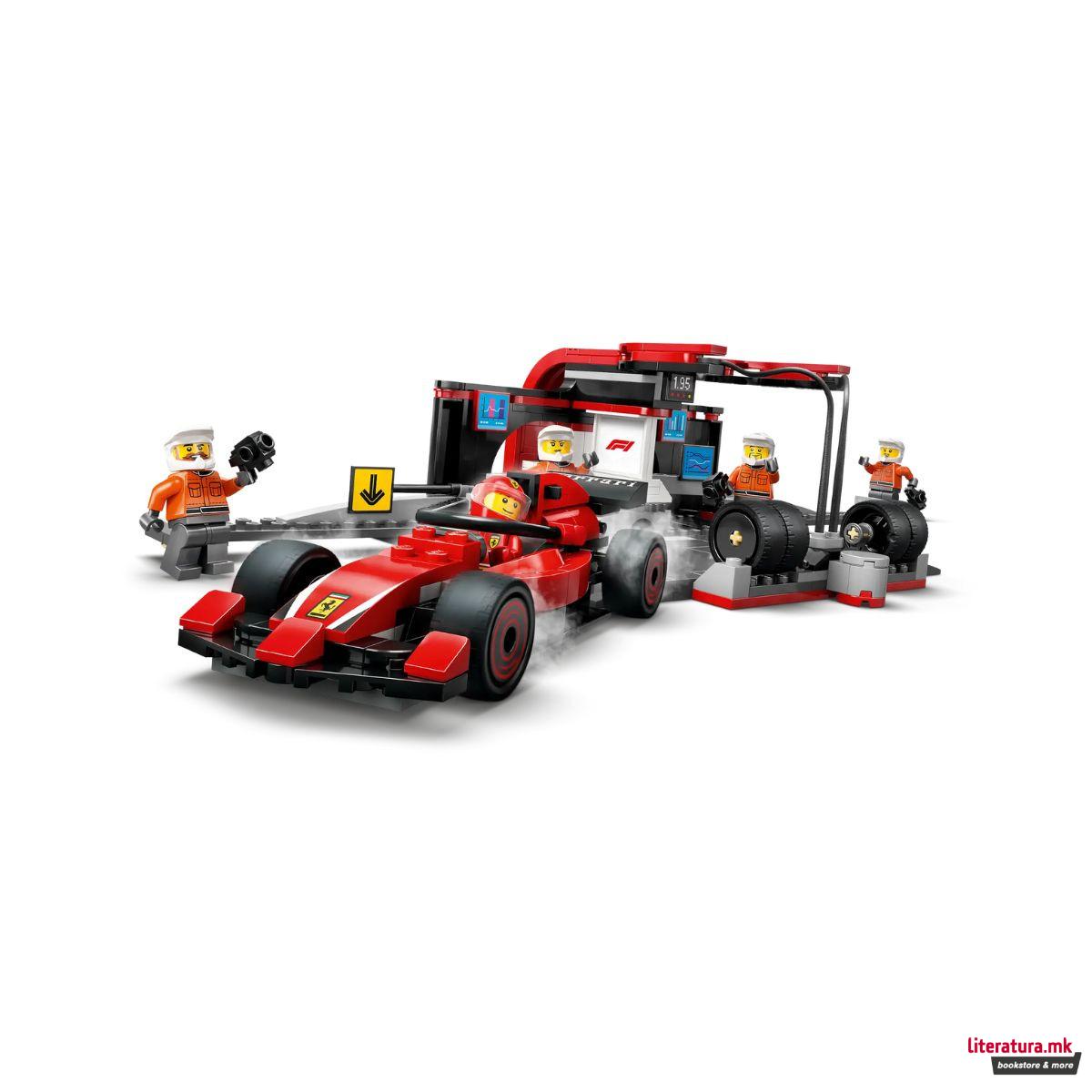 LEGO коцки, City, F1® Pit Stop & Pit Crew with Ferrari Car 