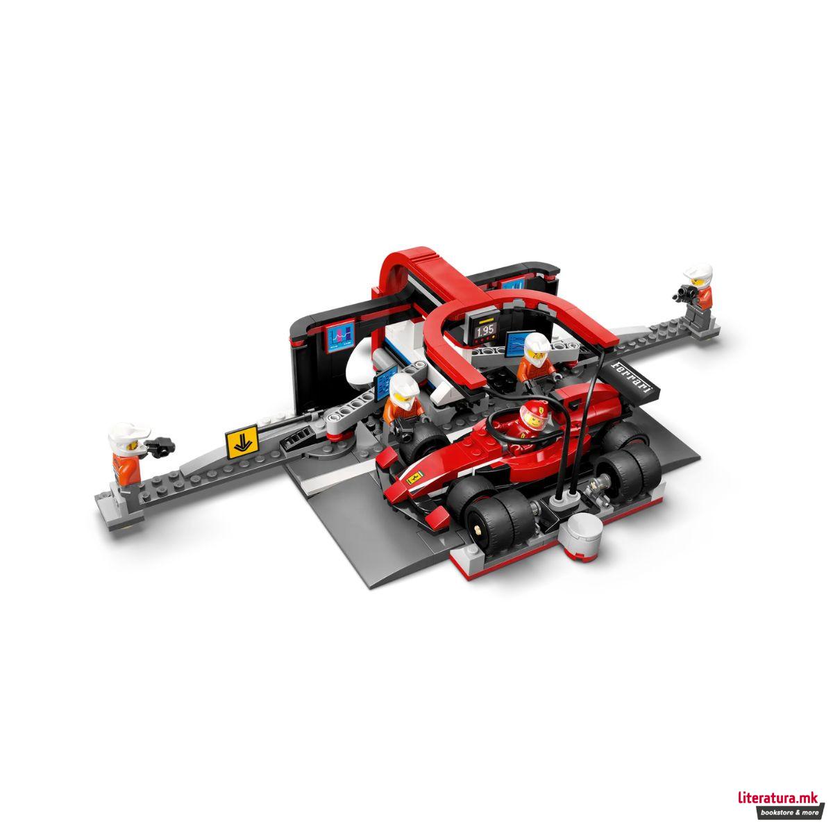 LEGO коцки, City, F1® Pit Stop & Pit Crew with Ferrari Car 