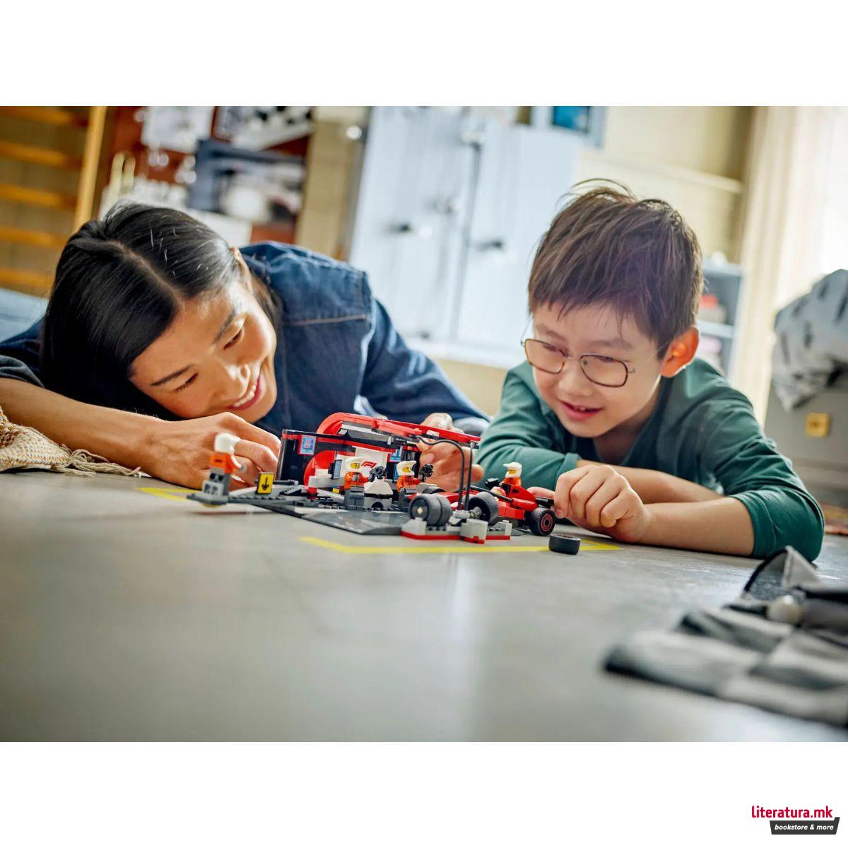 LEGO коцки, City, F1® Pit Stop & Pit Crew with Ferrari Car 