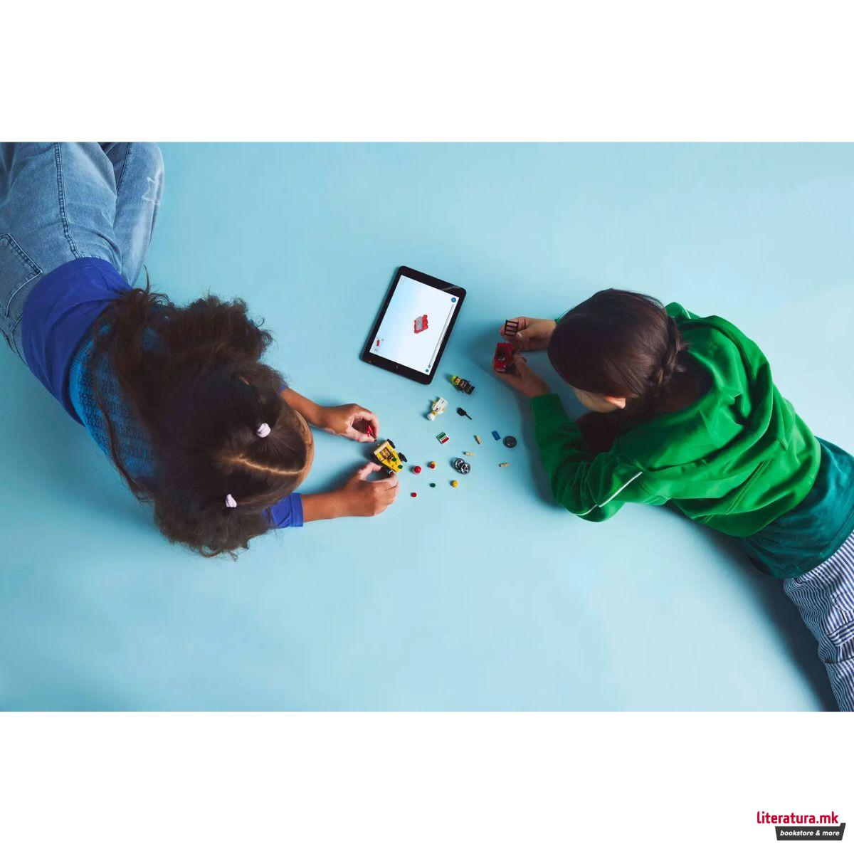 LEGO коцки, City, Pizza vs. Fire Truck Race Car Pack 