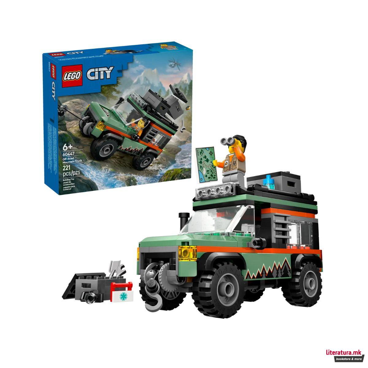 LEGO коцки, City, Off-Road 4x4 Mountain Truck 