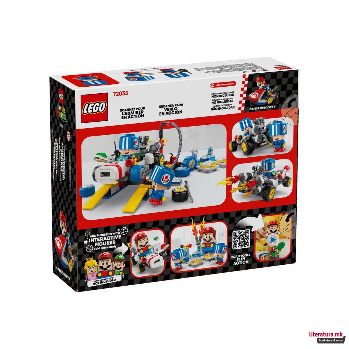 LEGO коцки, Super Mario, Mario Kart™ – Toad's Garage 