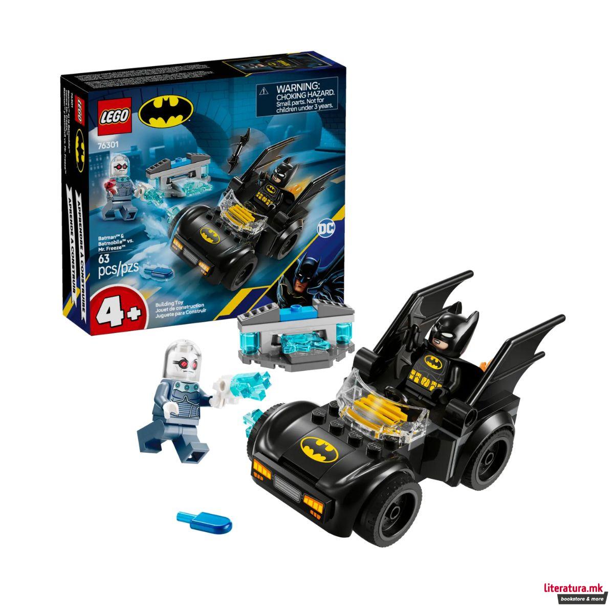 LEGO коцки, DC: Batman, Batman™ & Batmobile™ vs. Mr. Freeze™ 