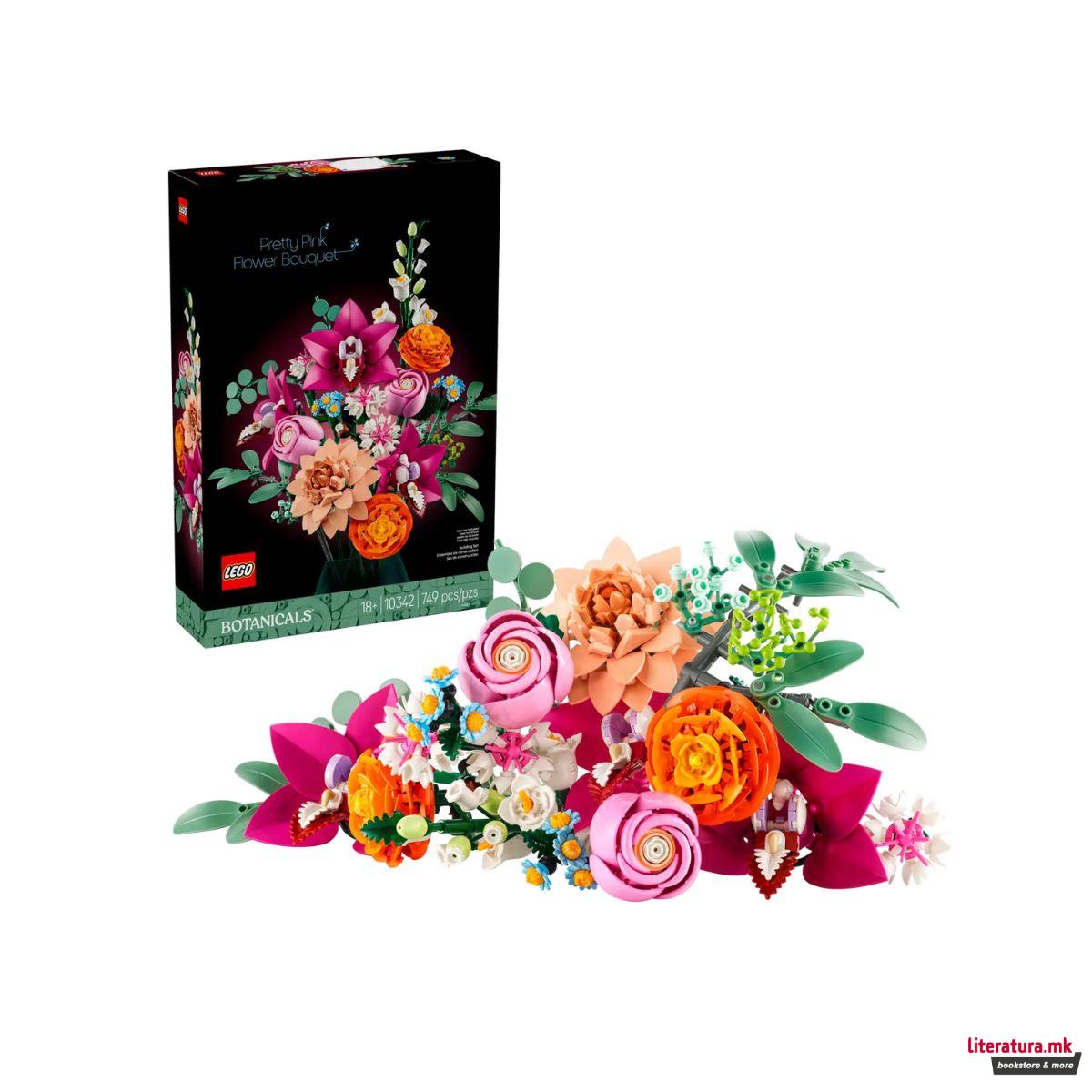 LEGO коцки, Botanicals, Pretty Pink Flower Bouquet 