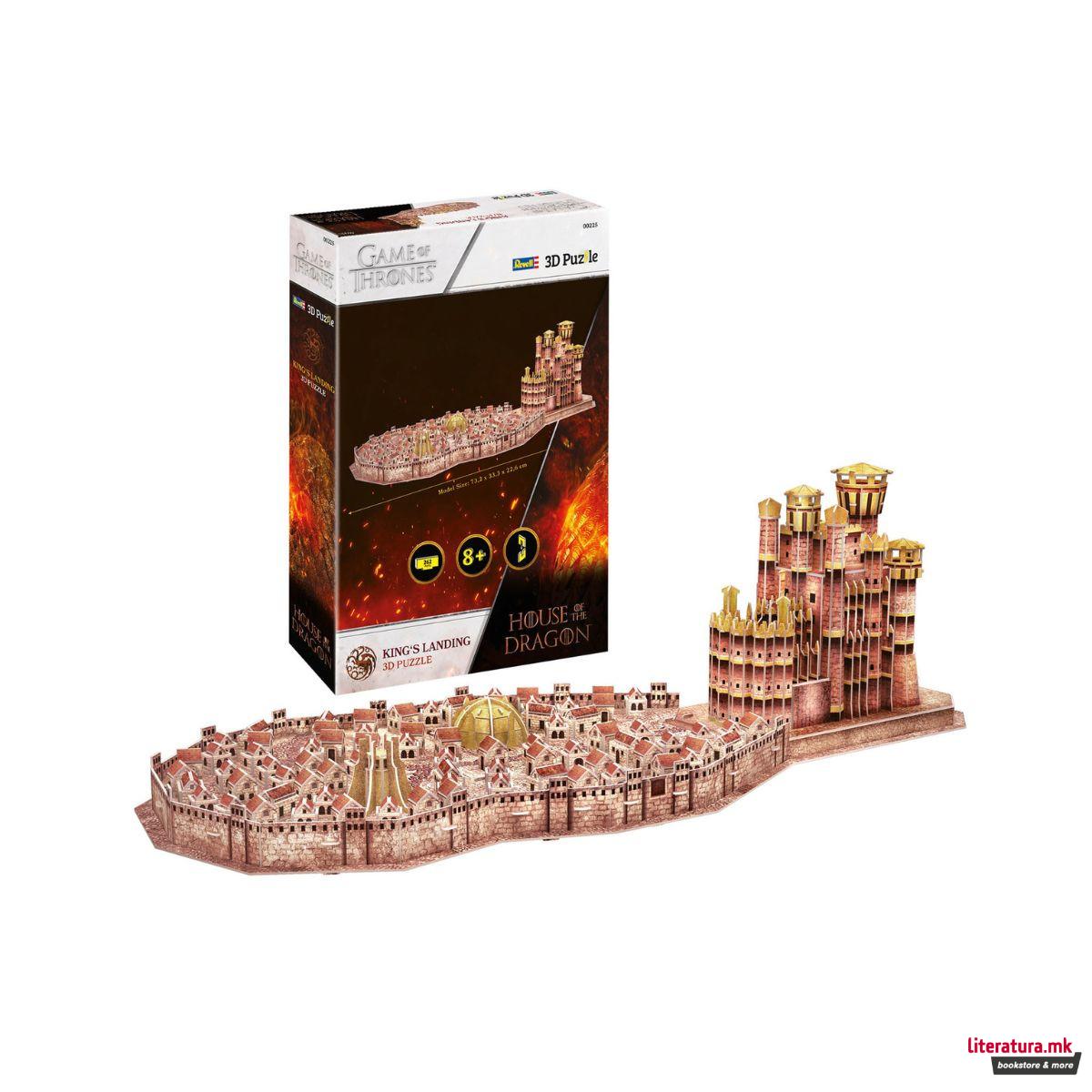 3D сложувалка, GoT: House of the Dragon - King's Landing, 262 парчиња 