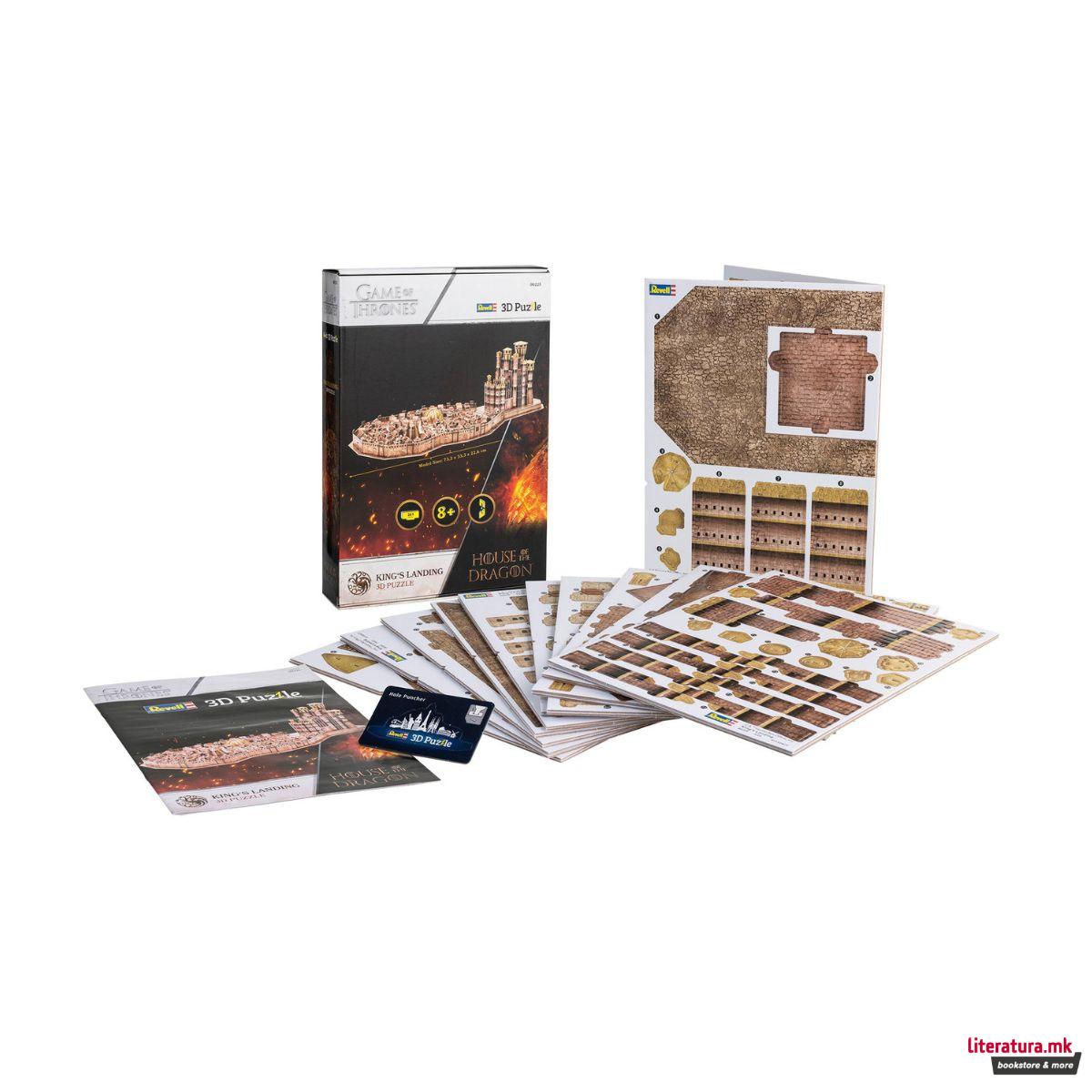 3D сложувалка, GoT: House of the Dragon - King's Landing, 262 парчиња 
