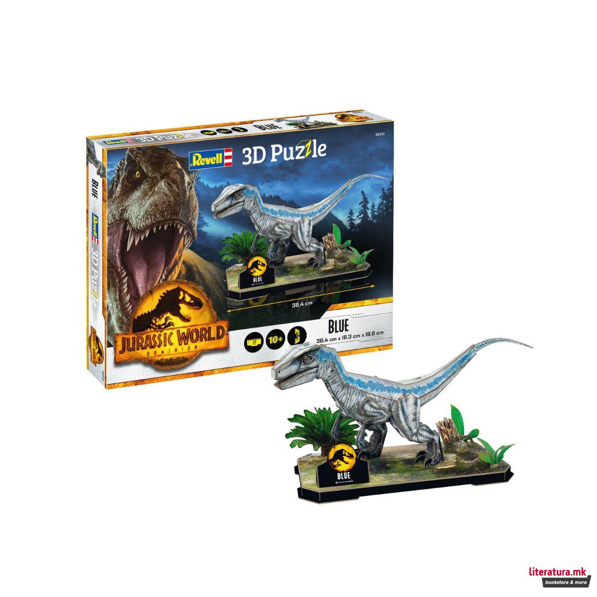 3D сложувалка, Jurassic World Dominion - Blue, 57 парчиња 