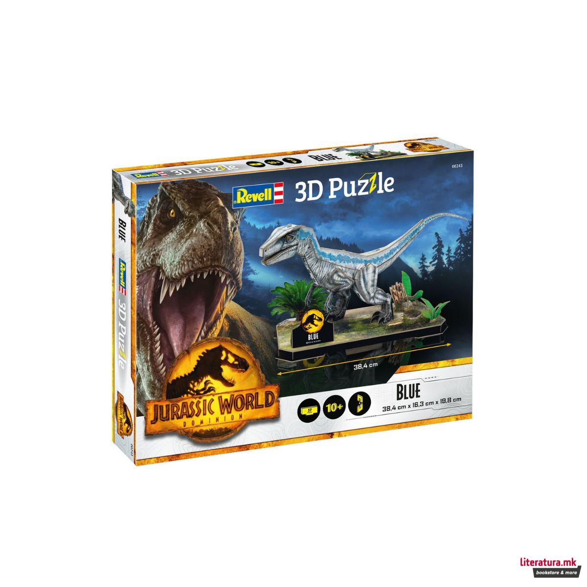 3D сложувалка, Jurassic World Dominion - Blue, 57 парчиња 