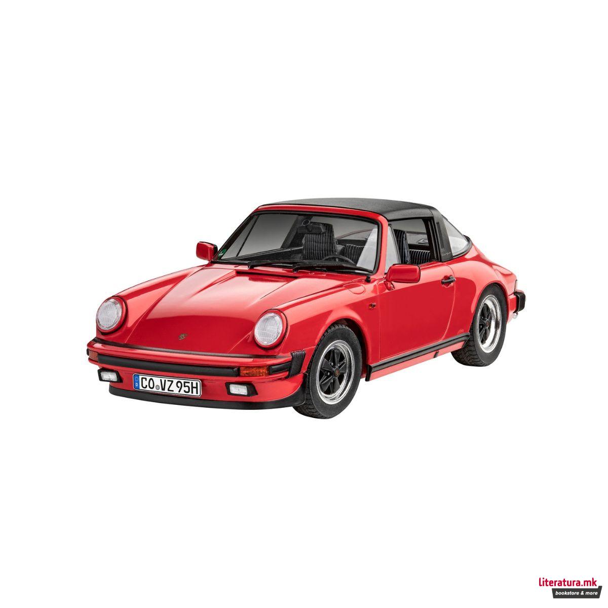 Макета + бои и алатки, Model Set Porsche 911 Carrera 3.2 Targa (G-Model), 1:24 