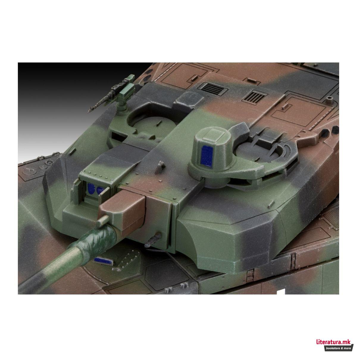 Макета + бои и алатки, Model Set Leclerc (T.5), 1:72 