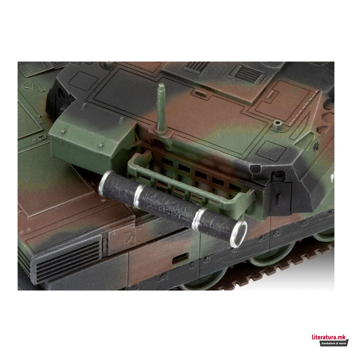 Макета + бои и алатки, Model Set Leclerc (T.5), 1:72 