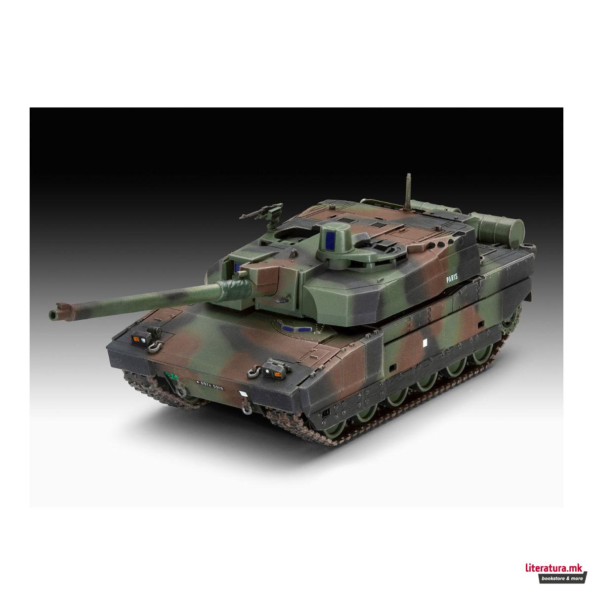 Макета + бои и алатки, Model Set Leclerc (T.5), 1:72 