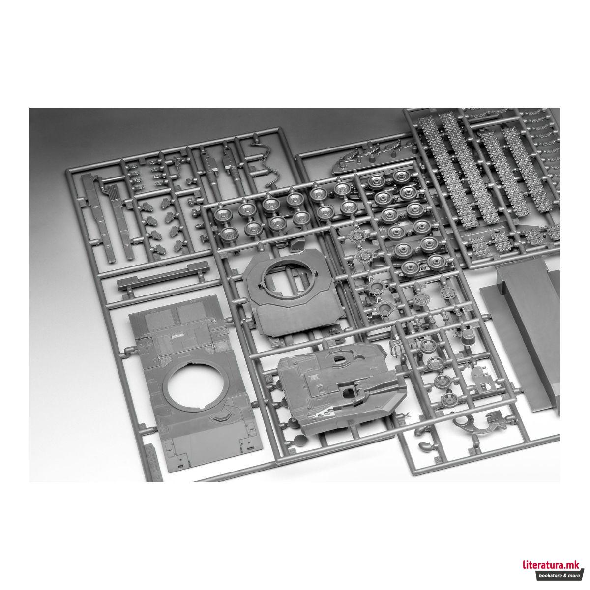Макета + бои и алатки, Model Set Leclerc (T.5), 1:72 