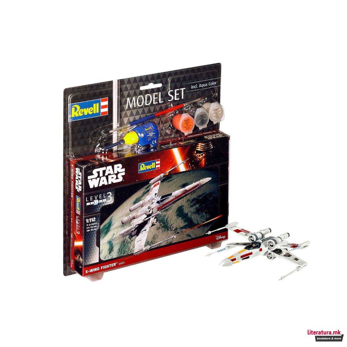 Макета + бои и алатки, Model Set X-wing Fighter, 1:112
