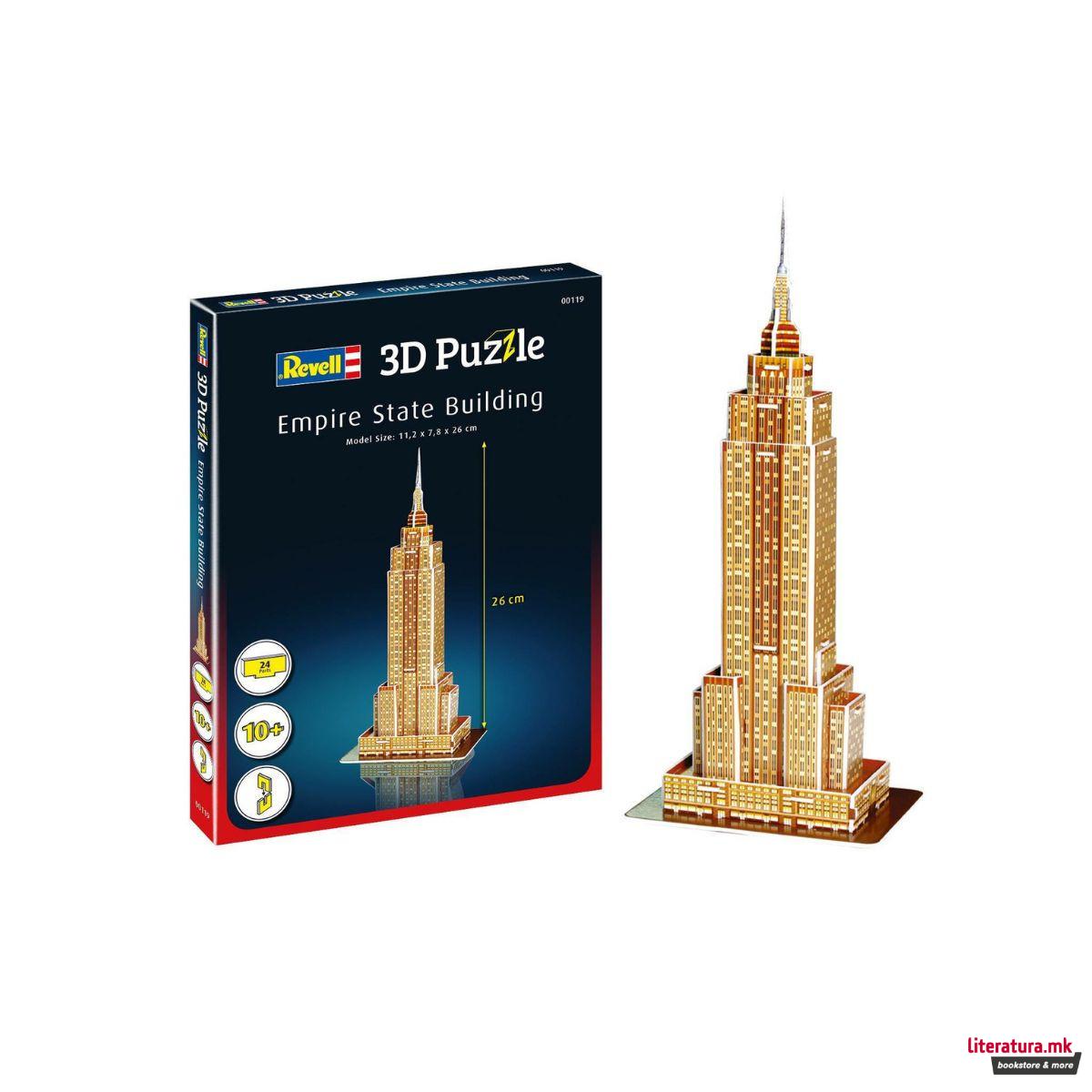 3D сложувалка, Empire State Building, 24 парчиња 