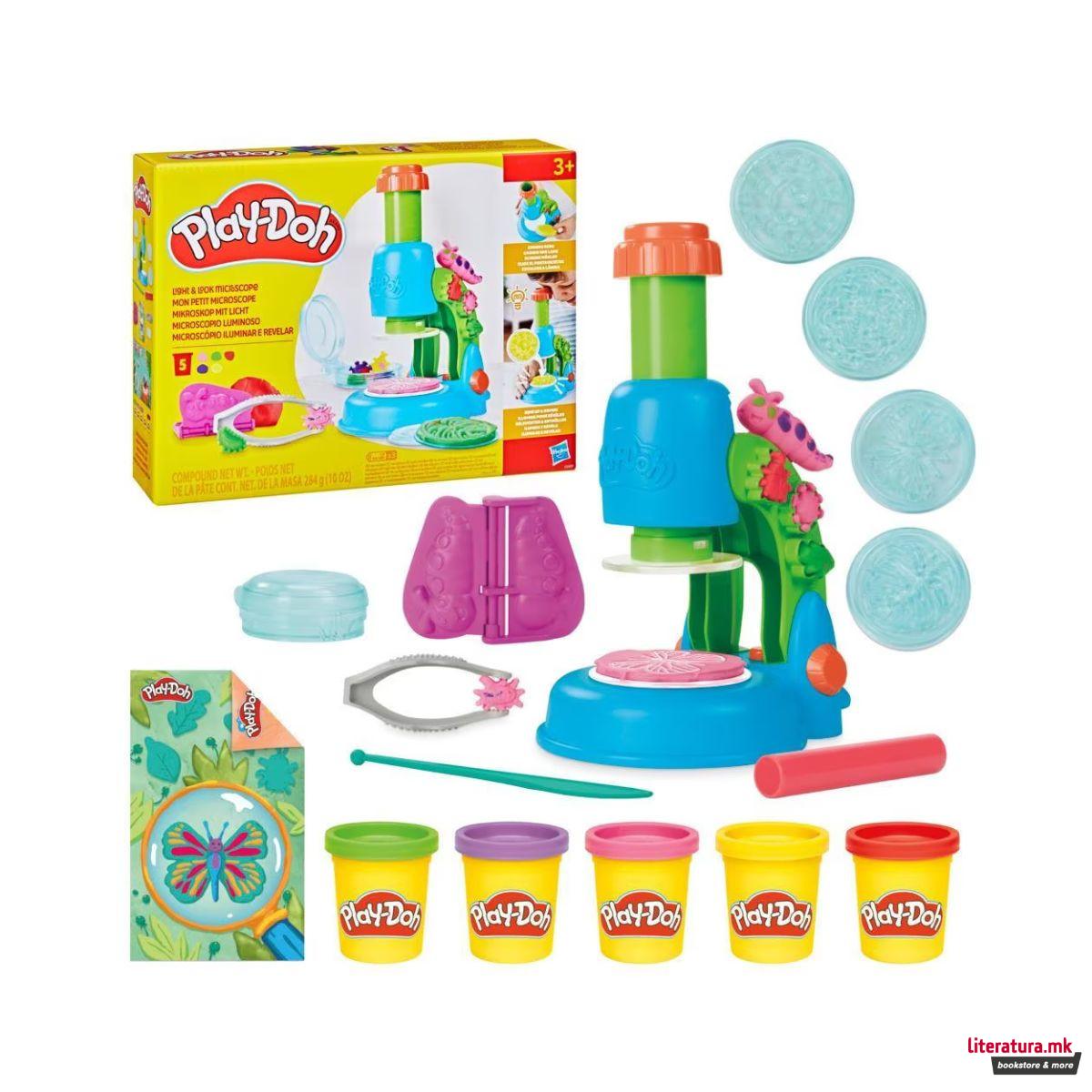 Сет за игра, Play-Doh Light & Look Microscope Playset 