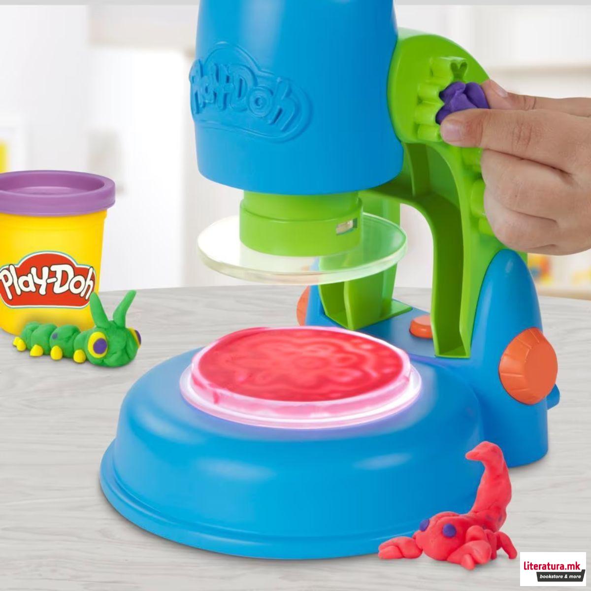 Сет за игра, Play-Doh Light & Look Microscope Playset 