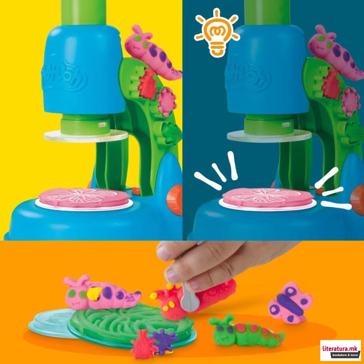 Сет за игра, Play-Doh Light & Look Microscope Playset 
